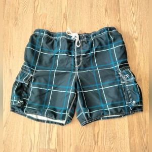 Men's Big & Tall Ocean Pacific Cargo Swim Trunks Sz 3x